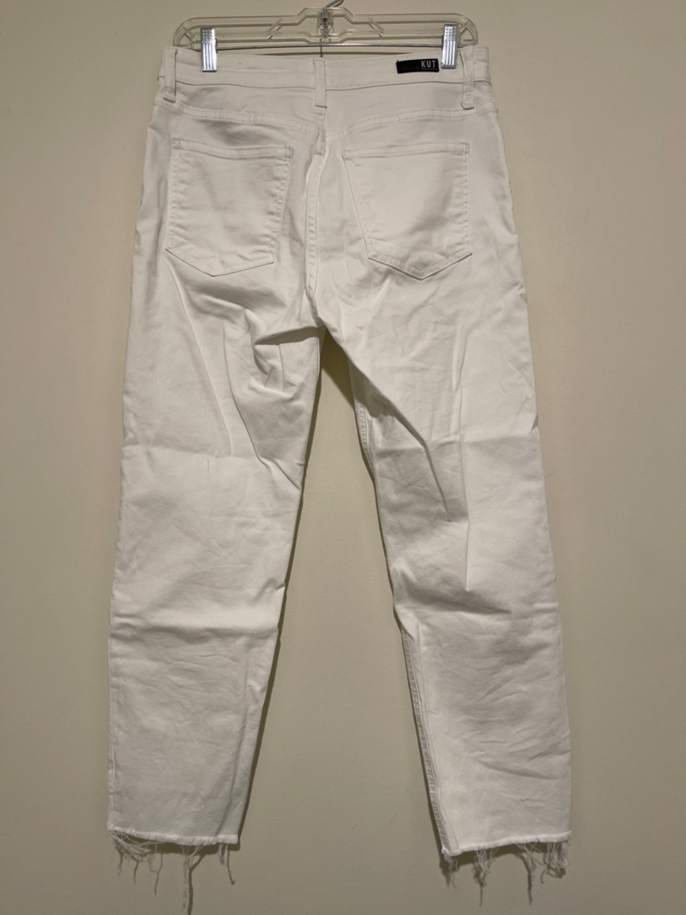 NWOT Kut from the Kloth White Women’s Slim Straight Jeans Size 6 - Picture 2 of 4